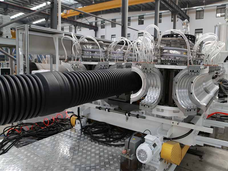 HDPE/PP卧式双壁波纹管生产线 HDPE/PP卧式双壁波纹管生产线