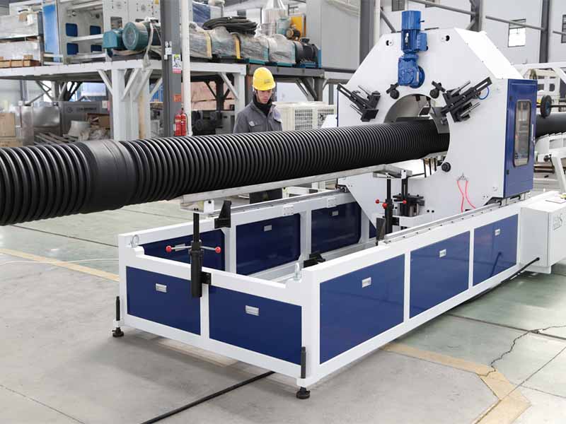 HDPE/PP卧式双壁波纹管生产线 HDPE/PP卧式双壁波纹管生产线