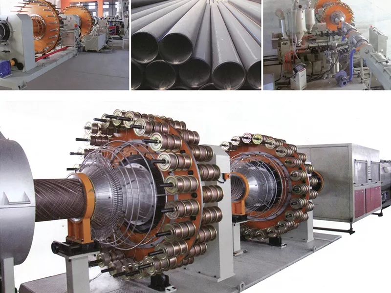 特殊缠绕增强管挤出生产线 特殊缠绕增强管挤出生产线