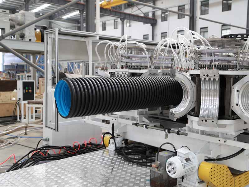 HDPE/PP卧式双壁波纹管生产线 HDPE/PP卧式双壁波纹管生产线