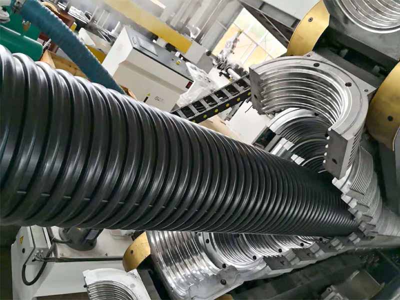 HDPE PP立式双壁波纹管生产线 HDPE PP立式双壁波纹管生产线